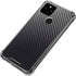 Black Carbon Fiber Specialty Texture Material Google Pixel 5a 5G Clear Case